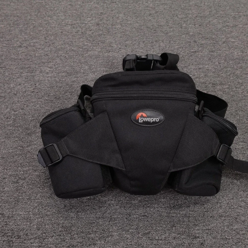 Lowepro Off Trail 1 DSLR Camera Waist Pack Black Padded Nylon Lens Pouches